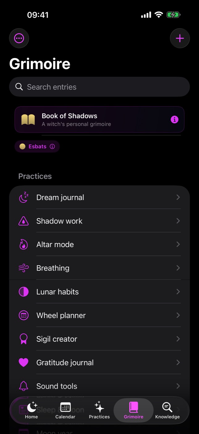 Your grimoire